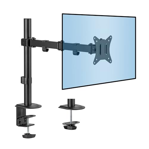 Mount-It! Single Monitor Arm Desk Stand, 19-32" Screens