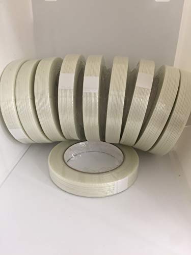 FIL-795 Filament Reinforced Strapping Tapes (3/4" X 60YD (55M) Pack of 6 Rolls) - size: 3/4" X 60YD (55M) PACK OF 6 ROLLS