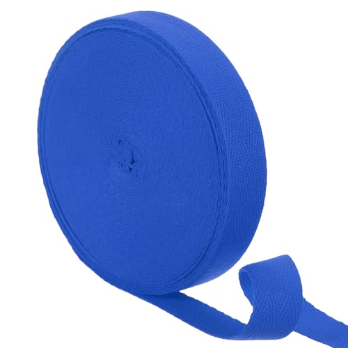 uxcell 23 Yards Cotton Twill Tape, 3/4-inch Herringbone Webbing Ribbon Bias Binding Tapes for Clothes Sewing, DIY Crafting (Bright Blue) - color: Bright Blue, size: 3/4-inch