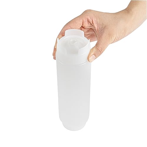 Restaurantware-16oz. FIFO Inverted Plastic Squeeze Bottle with Refill and Dispensing Lids - First In First Out - Perfect for Restaurants, Catering, and Food Trucks - 1ct box - style: 16 oz