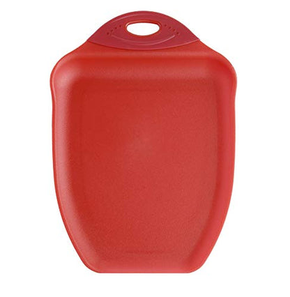 Dexas Chop & Scoop Cutting Board, 9.5 x 13 Inch, Solid Red, BPA-Free Dishwasher Safe Kitchen Prep Board with Handle - color: Red, size: 13"L x 9.5"W