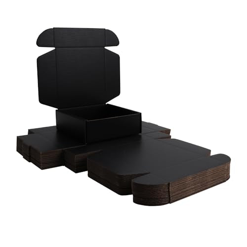 Small Black Shipping Packaging Boxs KAXILU 20pcs Shipping Boxs L6xW6xH2 inch Suitable E-Commerce Packaging - color: Black--20pcs, size: Small-L6xW6xH2 inch