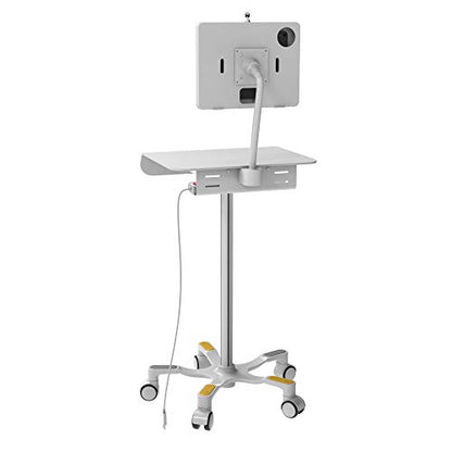 Medical Floor Stand – CTA Medical Grade Floor Stand w/Paragon Premium Locking Enclosure for iPad 11 (A16) - Pro 11-inch M4 - Air 11-inch M3- iPad 10th Gen - Galaxy Tab & More Tablets - (PAD-MEDVFSE)