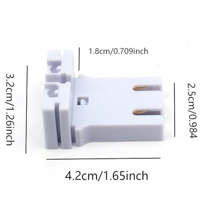 6 Pcs U-Shaped T8 T12 Fluorescent Light Socket Holder Medium Bi-Pin Sockets for LED Lamps Replacement