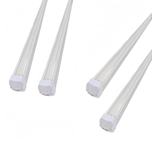 4FT LED Shop Light Fixture, 6000K Linkable Work Light, 4 Pack - size: 4pcs-4FT-6000K White