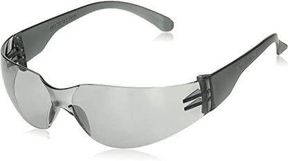 BISON LIFE Gray Safety Glasses for Men & Women, Bulk, ANSI Z87.1, 12 Pack - color: Gray/Gray