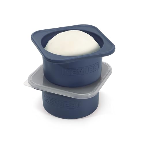 PLUS 1000ml Pizza Dough Proofing Containers, 2-Pack, Blueberry - color: Blueberry