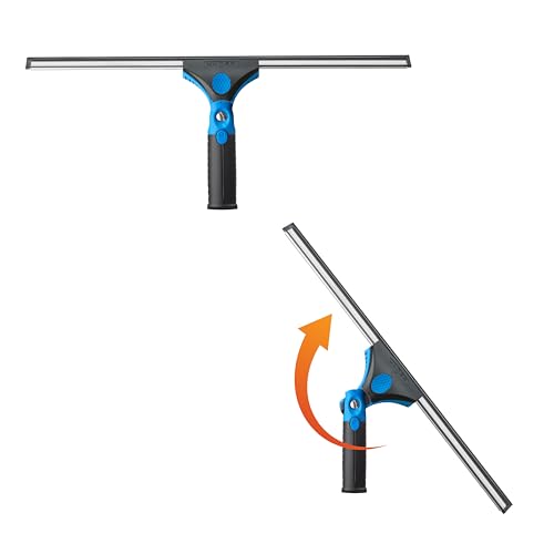 Unger 18-inch Professional Grip Swivel Squeegee – Professional Grade Window Squeegee for the Home, Large Squeegee for Glass Window Cleaning - size: 18"