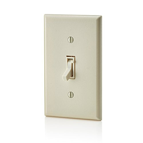 Leviton Toggle Slide Dimmer Switch for Magnetic Low Voltage, LED, Halogen and Incandescent Bulbs, TSM10-1LT, Light Almond - color: Light Almond
