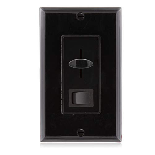 Maxxima LED Dimmer Electrical Light Switch, Black, 3-Way/Single Pole Use - color: Black