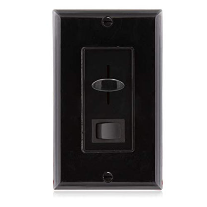 Maxxima LED Dimmer Electrical Light Switch, Black, 3-Way/Single Pole Use - color: Black