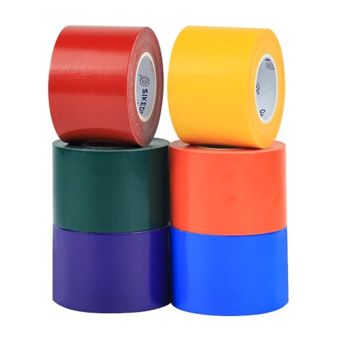 SIKEDEPRO Rainbow Colored Duct Tape 120 Pack,15 Yards x 2 Inch Heavy Duty Rainbow Waterproof Colored Tape Variety Pack,Tear by Hand,Great for Packaging, Arts & Crafts and DIY - size: 15 yards x 2 inches (Pack of 20)