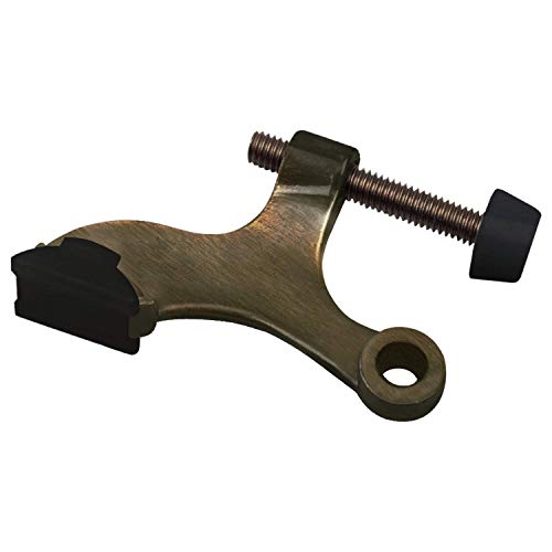 Nuk3y Hinge Pin Heavy Duty Adjustable Door Stop (1 Pack, Antique Brass) - color: Antique Brass, size: 1 Pack
