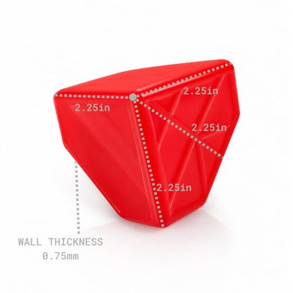 Shipping Box Corner Protectors by DIY CARTEL - 400 Pack, Hi-Vis Red, 2 Inch