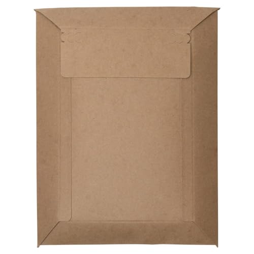 LUXPaper Conformer Mailers | Tear String Opener | Peel & Press | 9 3/4" x 12 1/4" | Brown | 30pt. Kraft | 100 Qty