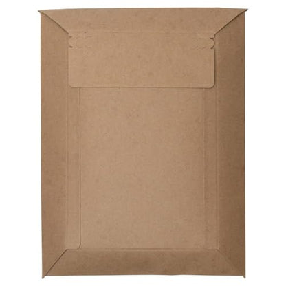 LUXPaper Conformer Mailers | Tear String Opener | Peel & Press | 9 3/4" x 12 1/4" | Brown | 30pt. Kraft | 100 Qty