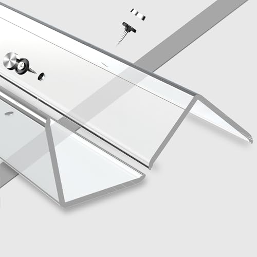 CHIDU Corner Guard 2 PCS x 39.3" L x 1.57" W, Pre-Drilled Clear Wall Corner Protector with Screws, L-Shaped Thickened Edge Protection for Sharp Wall, Door Frame, Table, Countertop - size: 39.3" L x 1.57" W
