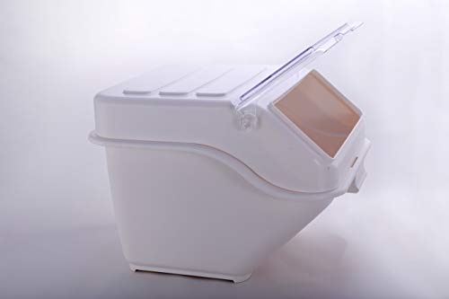 CMI Commercial ProSave Shelf-Storage Food Ingredient Bin with Scoop,Food Storage 100-Cup 4.4Gal/17.6Qt,Storage for Dogs Food, Flour, Long Term Storage Products for Home, Restaurant, Kitchen