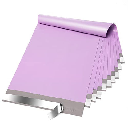Fuxury Poly Mailers 10x13" 100 Pack,Shipping Bags For Clothing,Light Purple - color: Light Purple, size: 10x13'' 100pcs