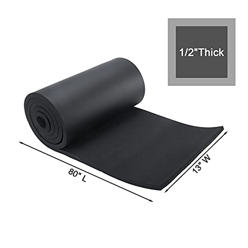 Artilife Closed Cell Foam Roll, Easy to Cut into Foam Sheets & Foam Pads for Sound Insulation, Cushion & DIY Projects (1/2" T x 13" W x 80" L) - size: 1/2" T x 13" W x 80" L