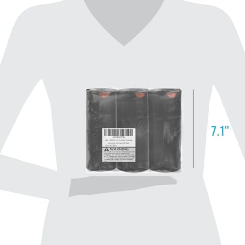 BEIDOU-PAC 4-6 Gallon Trash Bags Drawstring, 75 Count Bulk, Black & Unscented Multi-purpose Garbage Bags for Business Home Bathroom Kitchen Commercial and Industrial - style: 4-6 Gallon |75 Count