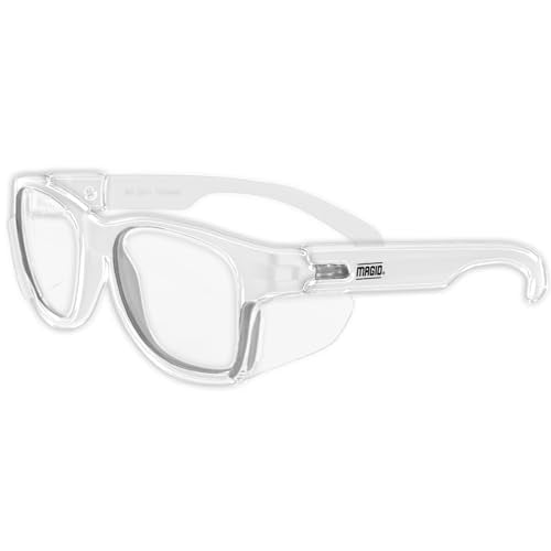 MAGID Gemstone Y50 Performance Anti-Fog Safety Glasses with Side Shields - color: Clear Lens | Clear Frame, size: 1 Pair