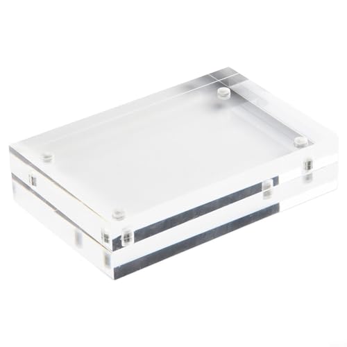 Acrylic Sign Holder, Poster Double-Sided Display Stand For Countertops, Acrylic Stands For Display In Offices, Restaurants, And Events(5.5 x 8.2cm) - size: 5.5 x 8.2cm