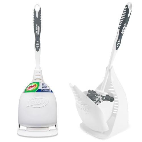 Libman Designer Bowl Brush and Caddy, Hygenic with Drying Slits, 2 Pack