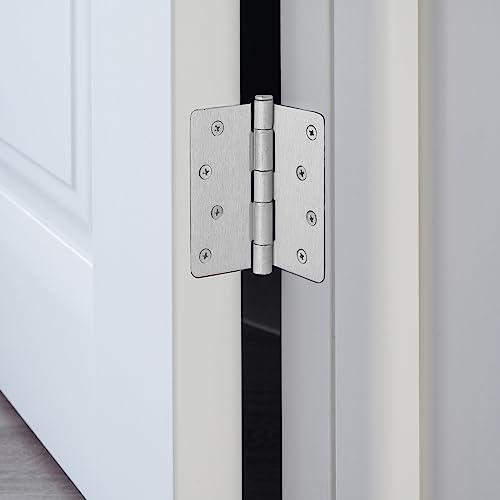 Design House Interior Door Hinge, 4", Satin Nickel - color: Satin Nickel
