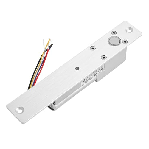 12V DC Electric Drop Bolt Lock, Fail-Safe with Adjustable 0/3/6/9s Delay, with Door Status Sensor & LED Indicator for Access Control System, Security Door & Gate