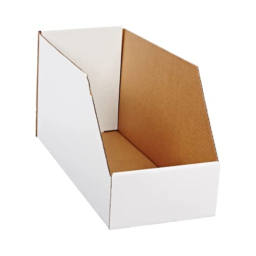 Box USA Storage Bins Small 8L x 18W x 10H 25-Pack - Corrugated Cardboard Box for Packing, Moving, and Storage - size: 8 x 18 x 10"
