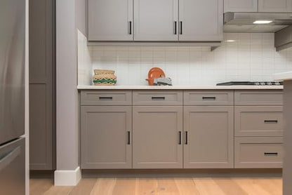 Ravinte Matte Black Cabinet Handles Square Pulls 3 Inch 10 Pack - size: 3-1/2 Inch (3 Inch Hole Center)