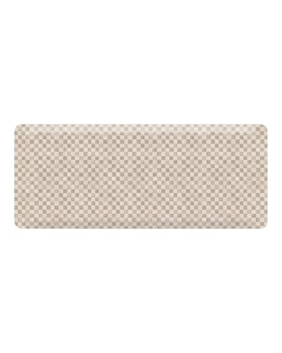House of Noa Nama Standing Mat – Anti-Fatigue Cushioned Kitchen Mats for Floor | Ergonomic Bounce-Back Foam Kitchen Mats | Anti-Fatigue Mats for Kitchen & Standing | Checker Almond | 22" x 54" - color: Almond, size: 54"L x 22"W x 0.8"Th