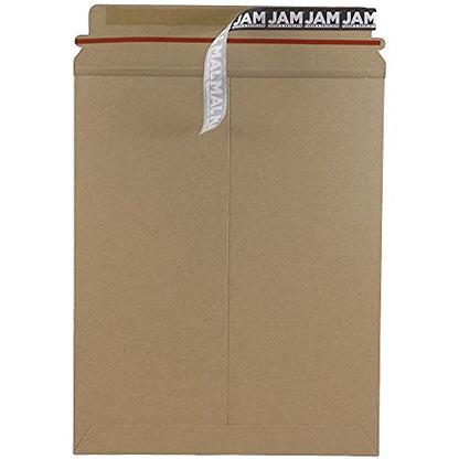 JAM PAPER Stay-Flat Photo Mailer Envelopes with Peel & Seal Closure - 9 3/4 x 12 1/4 - Brown Kraft - Sold Individually - color: Sold Individually, size: 9 3/4" x 12 1/4"