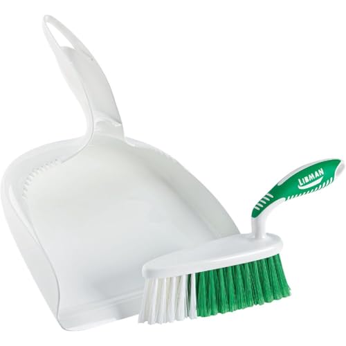 Libman 95 Dust Pan and Brush Set with Ergonomic Handle