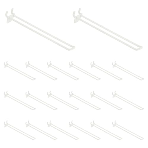 uxcell 20 Pcs Pegboard Hooks 8 Inch Durable Plastic Pegboard Display Hooks - size: 8 Inch
