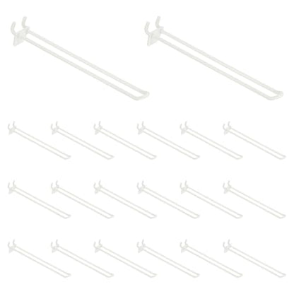 uxcell 20 Pcs Pegboard Hooks 8 Inch Durable Plastic Pegboard Display Hooks - size: 8 Inch