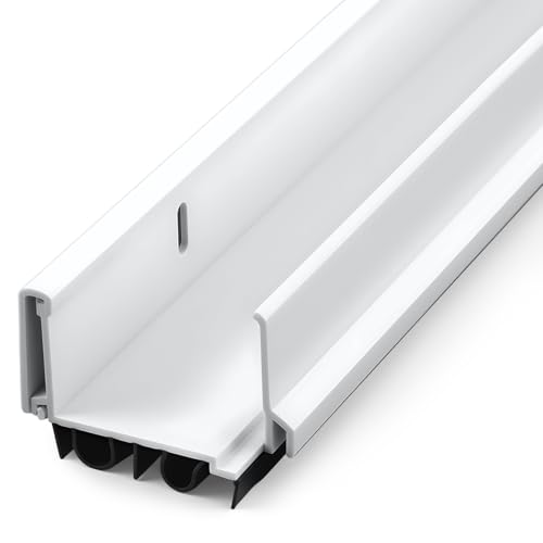 FoldTier 1 Pcs 36'' U Shaped Door Sweep for Bottom of Exterior Door, White - color: White, size: 36 Inch