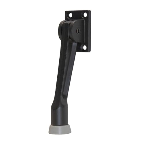 Door Holder Door Stopper for Commercial Storefront Entrance Door, Office Door, Wood Door, Inside Door, 5 inch Length, Heavy Duty with Ribbed Rubber Foot, Mounting Hardware Included (Duronotic) - color: Duronotic