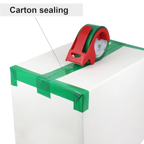 BOMEI PACK Green Packing Tape, 1.88 inches Wide,60yds Length per roll, 6 Rolls Heavy Duty Packaging Tape for Shipping Packaging Moving Sealing, 2.5Mil Thick Green Packing Tape - color: green
