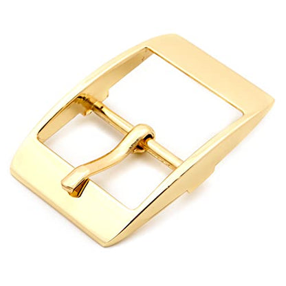 Loosco single prong buckle, 6PCS Strap Buckles Tri-Glide Slide Buckles for Shoes Purse Making Accessories - color: Gold