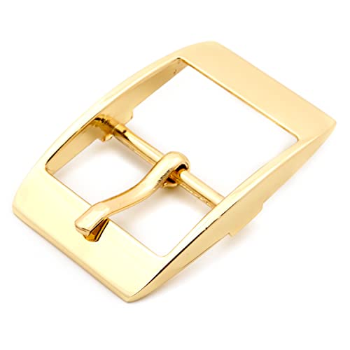 Loosco single prong buckle, 6PCS Strap Buckles Tri-Glide Slide Buckles for Shoes Purse Making Accessories - color: Gold