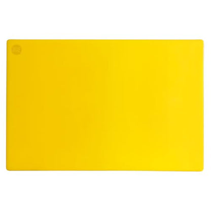 New Star Foodservice 12" x 18" Yellow Cutting Board - color: Yellow, size: 18"L x 12"W