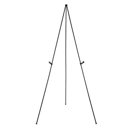 Amazon Basics Easel Display Stand, Instant Floor Poster, Lightweight, Collapsible and Portable with Tripod Base, Black Steel (supports 5 pounds) - size: 39.17"D x 43.5"W x 60.83"H