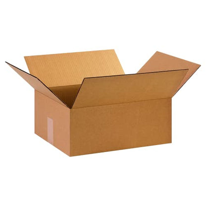 Partners Brand 15 x 12 x 6 Corrugated Cardboard Boxes, 15"L x 12"W x 6"H, Pack of , 25 | Shipping, Packaging, Moving, Storage Box for Business, Strong Wholesale Bulk Boxes 15126