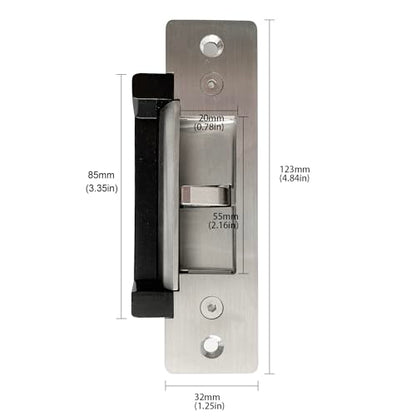 Auto Swing Door Operator Machine, Door Closer Automatic Residential Swing Open with 2PCS Exit Plastic Buttons and 1PCS Stainless Steel Lock Mode Adjustable Electric Lock