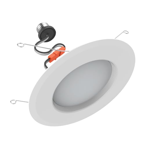GE LED Recessed Downlight Fixture, RS6 Indoor Floodlight, Multi Color (6pk) - style: 850 Lumens
