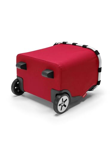 reisenthel carrycruiser red - Portable Shopping Trolley with Sturdy Aluminum Frame, Shoulder Strap and Removable mesh Inner Bag -Water-Repellent - color: Red