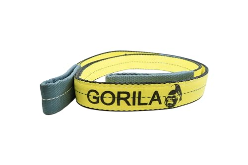 GORILA Polyester Heavy Duty Lifting Web Sling | 2ply -2 inch | 6,400lbs x 3ft (2,9 Ton x 1 Meter) | WSTDA Members | Safety Factor 5:1 | Since 1989 - size: 6,400lbs – 3ft / 2,9t – 1m