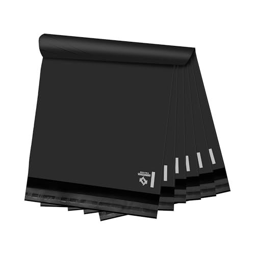 KKBESTPACK Black Poly Mailers 9x12 in, Mailing Envelopes, 1000 Pcs - color: Black, size: 9" x 12" 1000 pcs